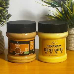 Chunky Peanut Butter & Desi Ghee Bundle – 500g Each